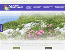 Tablet Screenshot of pension-neumayer.com